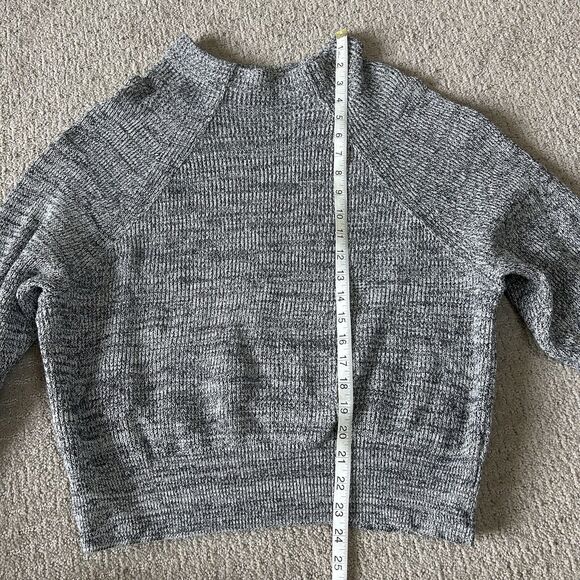 Free People Sweater Women’s M Gray Crew Neck Oversized Comfort Cabincore Casual - Picture 9 of 11